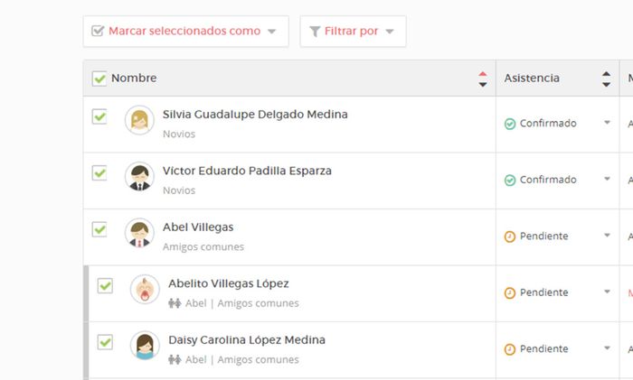 Seleccionar todos en la casilla "Marcar Seleccionados"