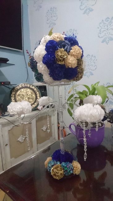 Centro de mesa sin encender