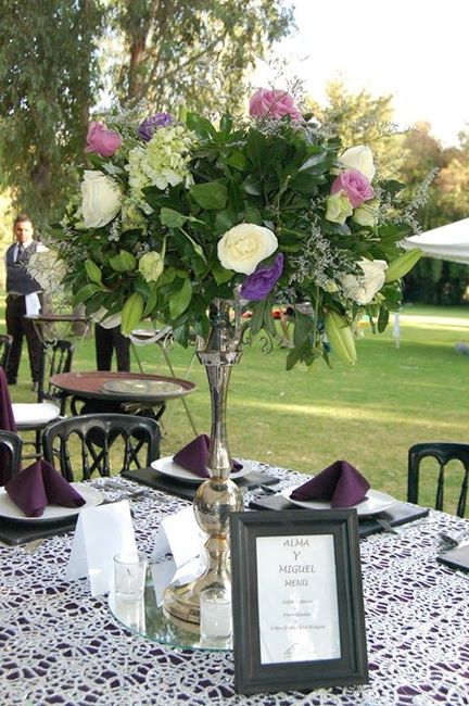 Arreglos de mesa con flores naturales - 12