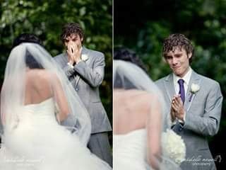 Su reaccion al vernos vestidas de novia - 13