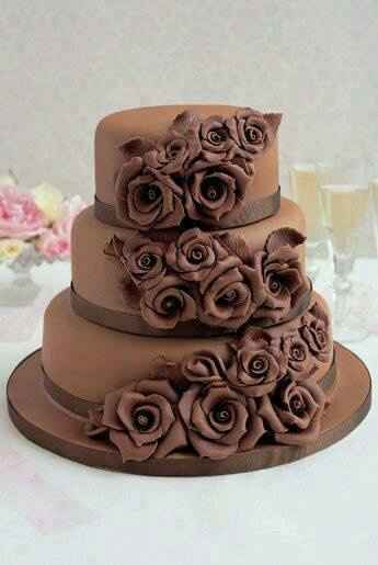 Pastel tipo fondant de chocolate