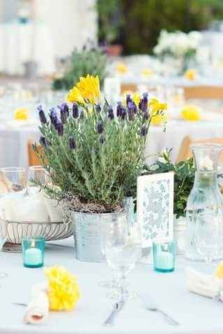 Combinacion amarillo con lila para la bodaa - 2