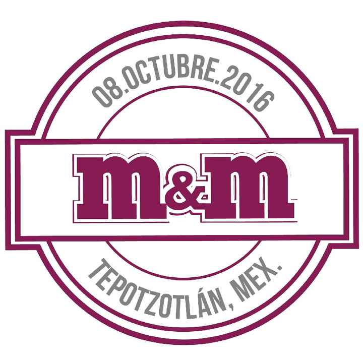 Monograma boda m&m. - 1