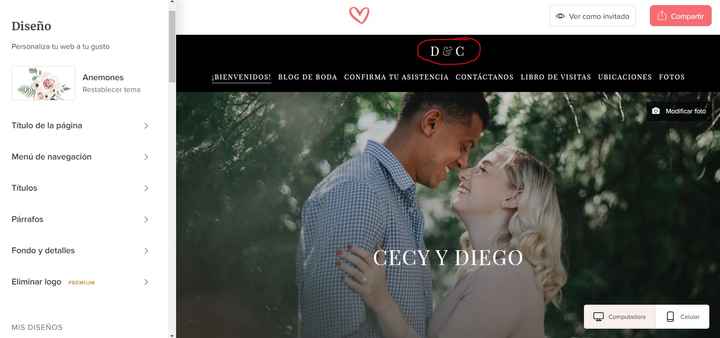 Editar Encabezado Web - 1