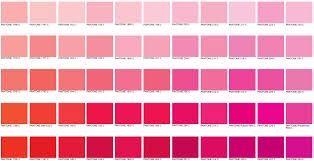 paleta de tonos rosas pantones