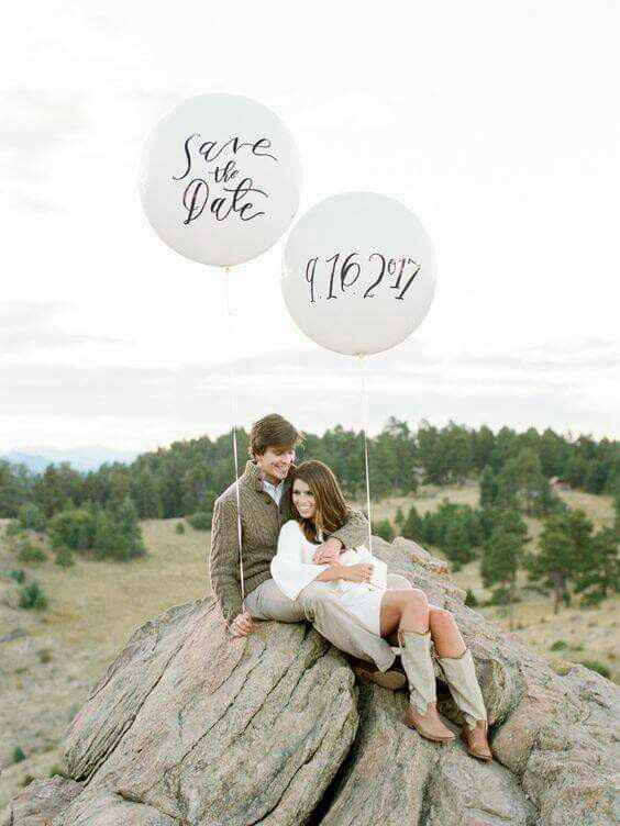 Ideas save the date con globos❤ - 4