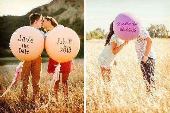 Ideas save the date con globos❤ - 11