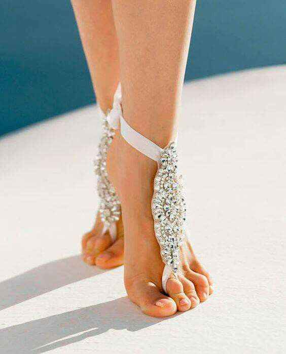 Sandalias-pulseras para bodas en playa.. - 12