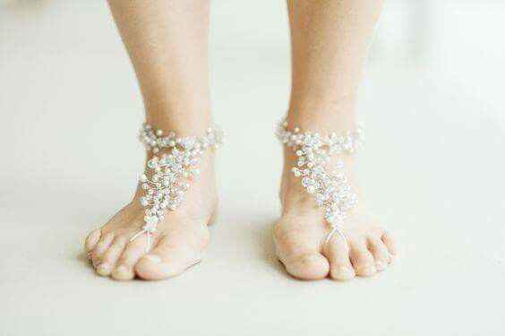 Sandalias-pulseras para bodas en playa.. - 18
