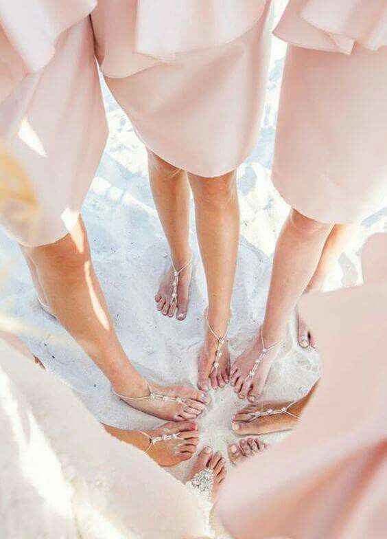 Sandalias-pulseras para bodas en playa.. - 22