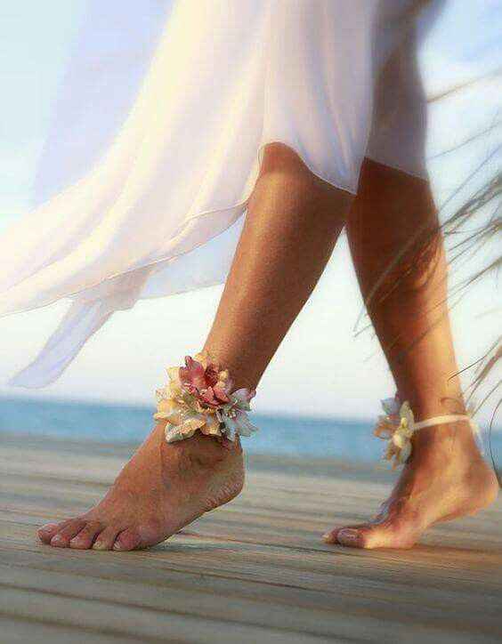 Sandalias-pulseras para bodas en playa.. - 23