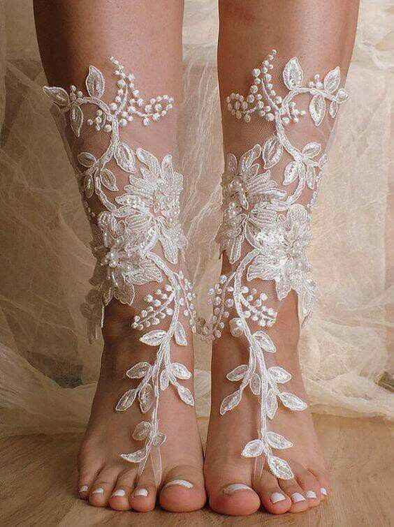 Sandalias-pulseras para bodas en playa.. - 24