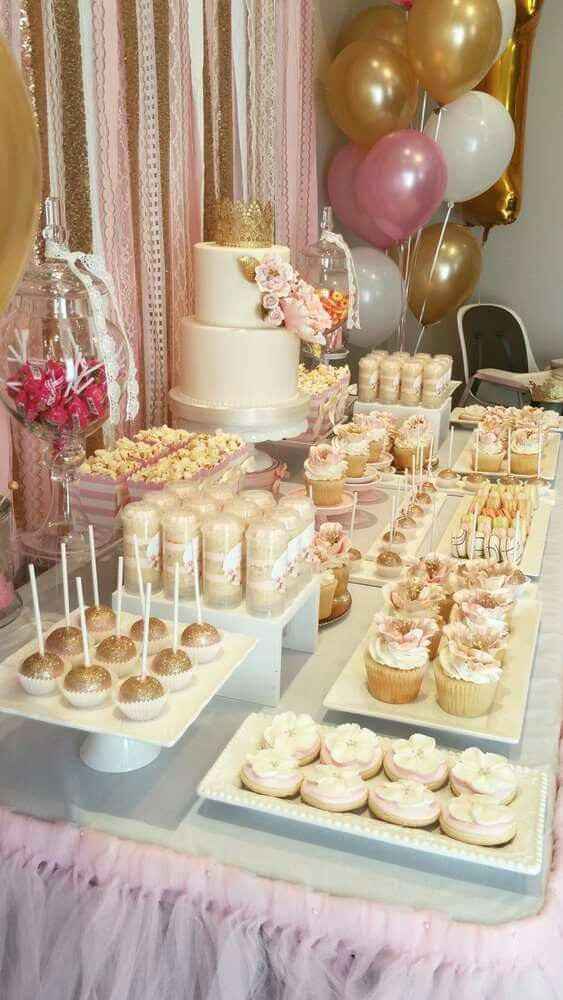  Mesa de postres en Dorado❤ - 1