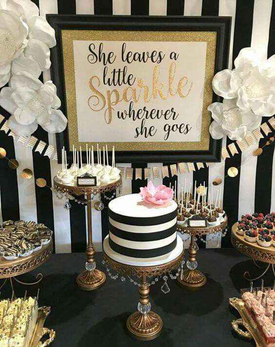  Mesa de postres en Dorado❤ - 9