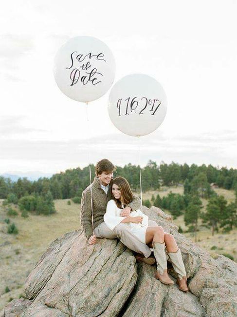 Ideas save the date con globos❤ - 4