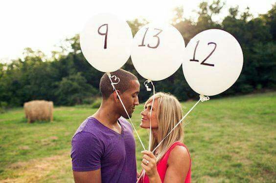 Ideas save the date con globos❤ - 7