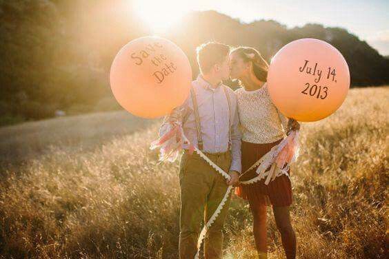 Ideas save the date con globos❤ - 12