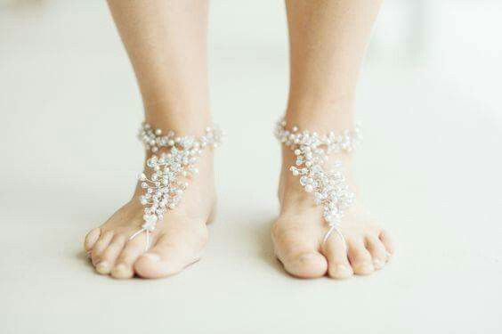 Sandalias-pulseras para bodas en playa.. - 18