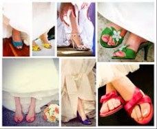 zapatos de colores