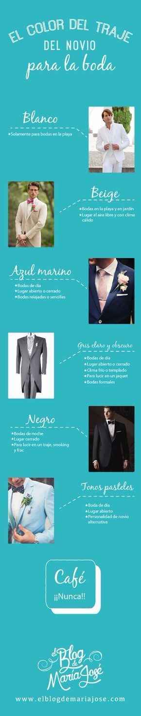 El color del traje del novio...