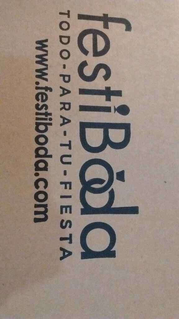 Mi pedido de festiboda. - 1