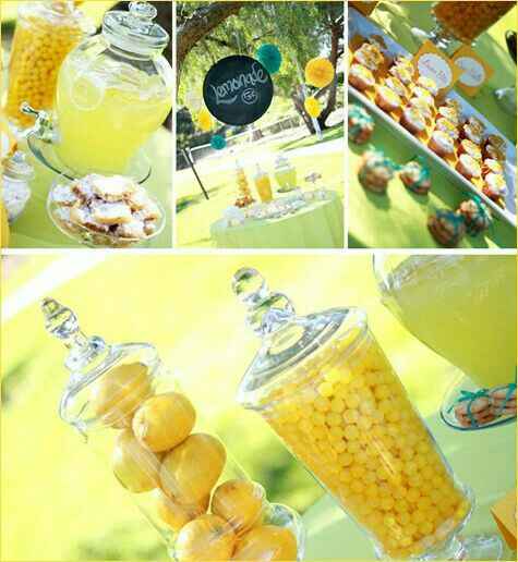 Mesa de dulces verde manzana con amarillo!!! - 2
