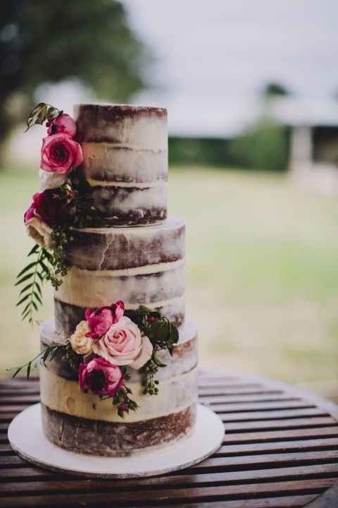 Un hermoso naked cake 