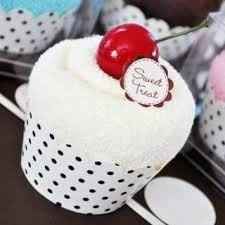 cup cake de toalla