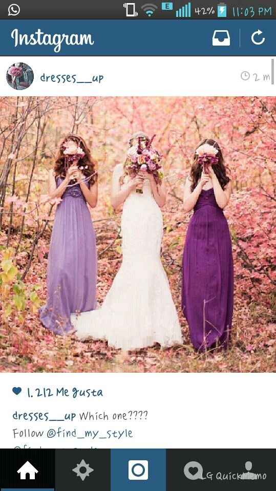 Damas de honor. ¿vestidos iguales o diferentes? - 1