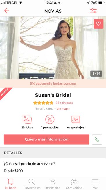Cuánto gastar en el vestido de novia - 1