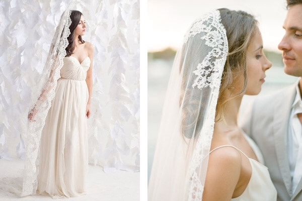 3.- Mantilla artesanal larga