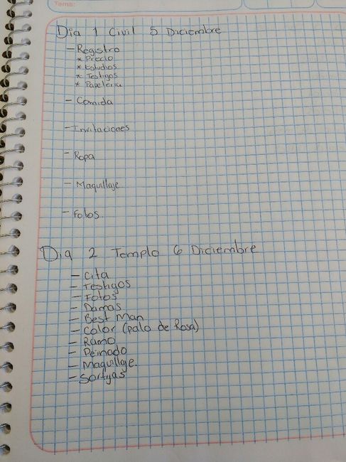 Plan de boda - 1