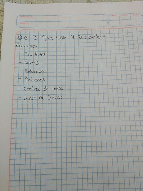 Plan de boda - 2