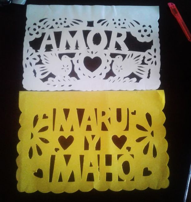 Papel picado, Boda Mexicana - 1