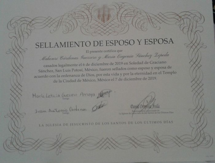 Certificado de sellamiento - 1