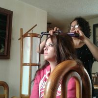 Empezando el peinado