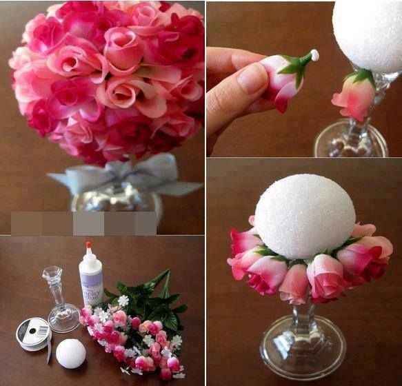 Centros de mesa hechos a mano :)