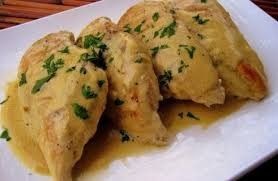  pechugas en  crema de zanahoria 