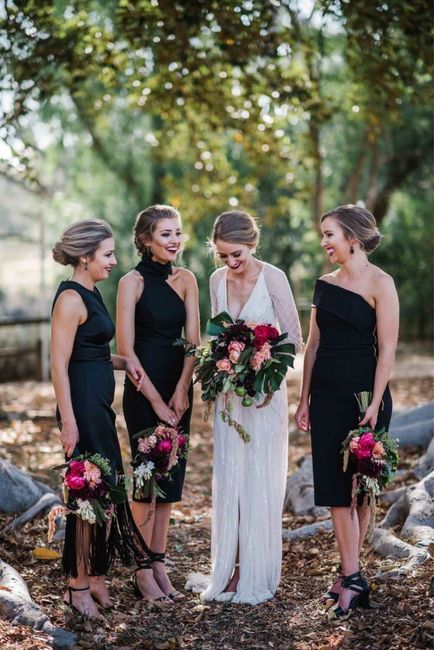 Damas de Honor en Negro 🖤 5
