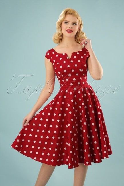 Vestidos para Damas años 50´s 1
