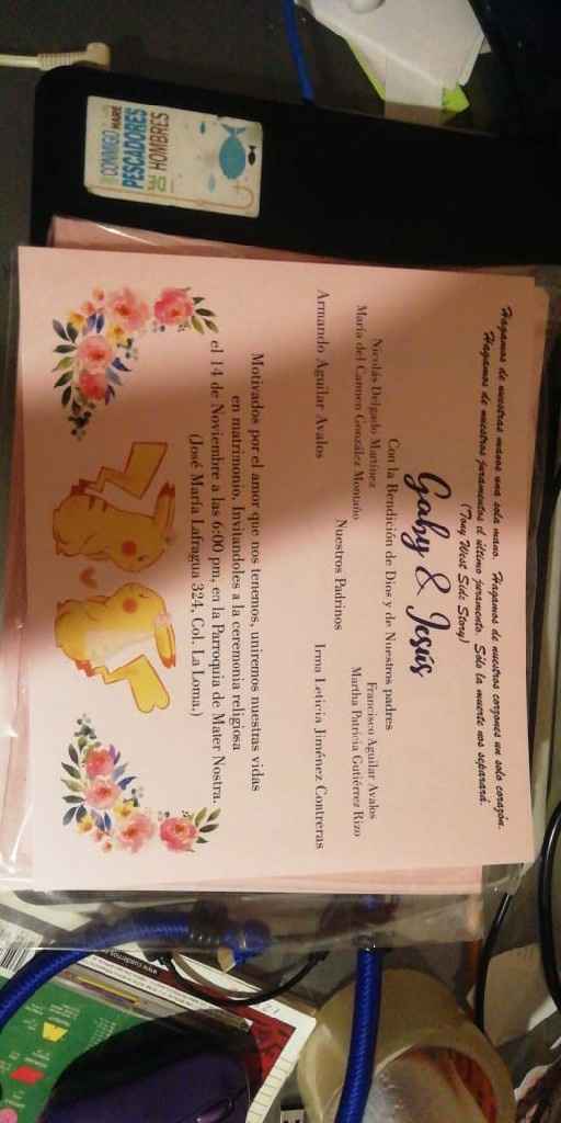 Ya hay más avances de nuestra boda las invitaciones ya casi lista - 1