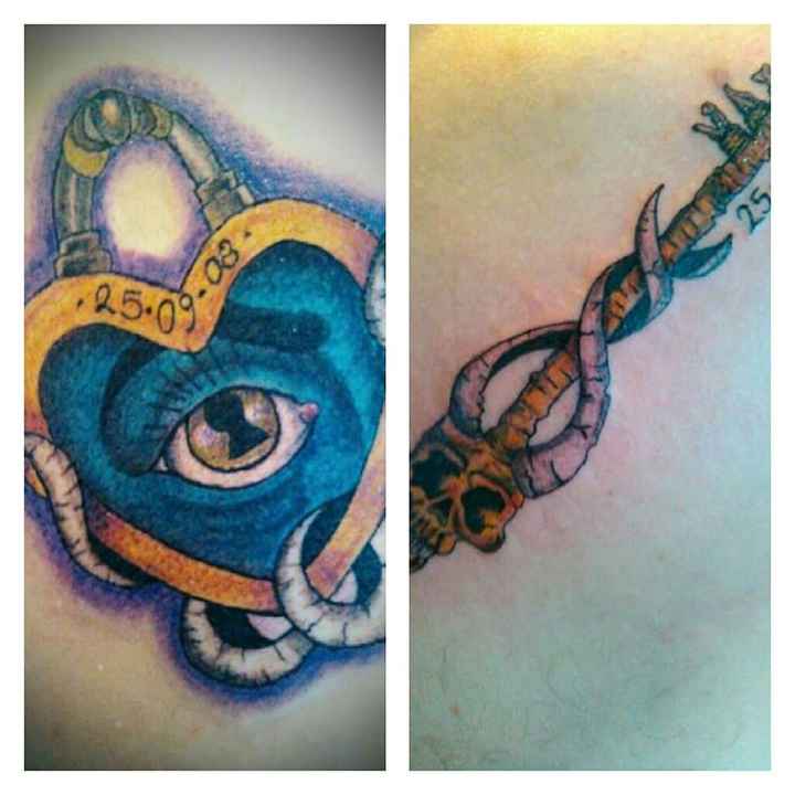 Mí vestido coloreado por mis tatuajes! - 1