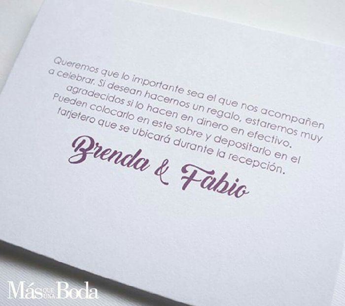 Invitaciones con sobre para dinero 11