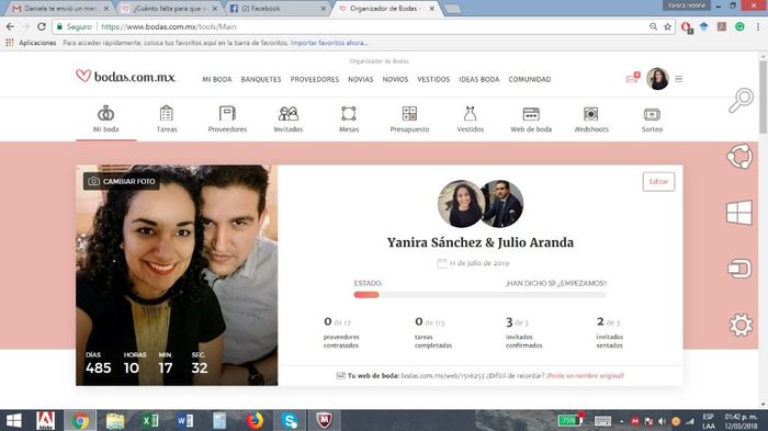 Apenas comenzando con la aventura de los preparativos