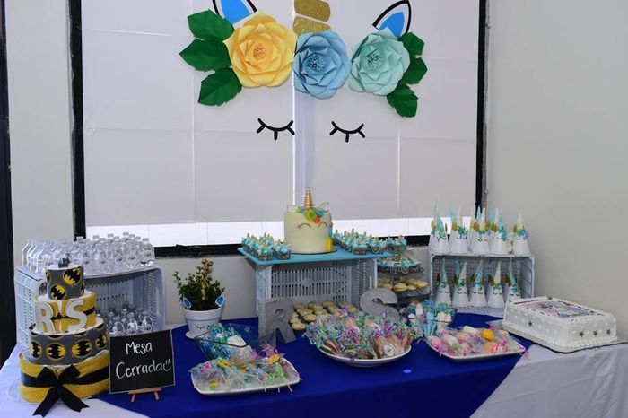 Mesa de dulces del baby shower