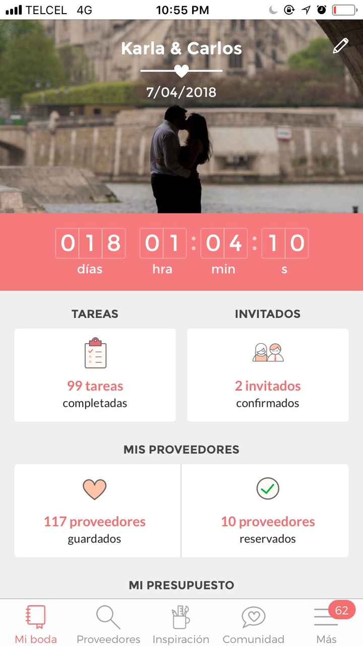 18 días!! En una hora 17!!
