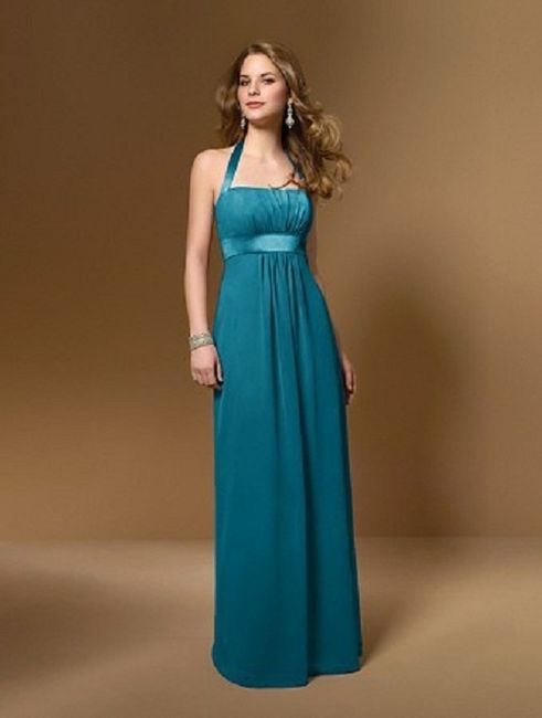 Damas de Honor  "Verde Aqua"  ó Teal ...