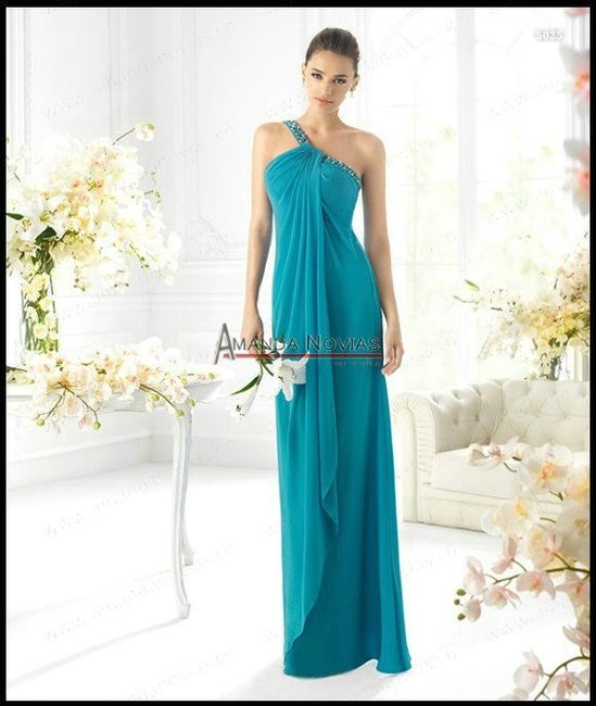 Damas de Honor  "Verde Aqua"  ó Teal ...