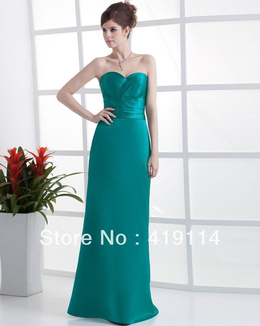 Damas de Honor  "Verde Aqua"  ó Teal ...