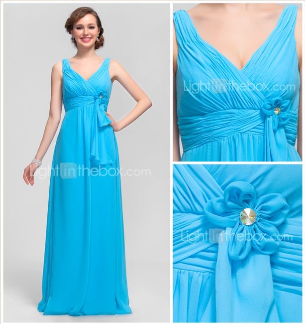 Damas de Honor  "Verde Aqua"  ó Teal ...